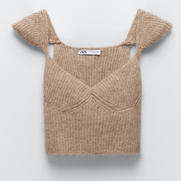 ZARA | Set Limited Edition Wool Blend Shorts + Top - Picture 12 of 16